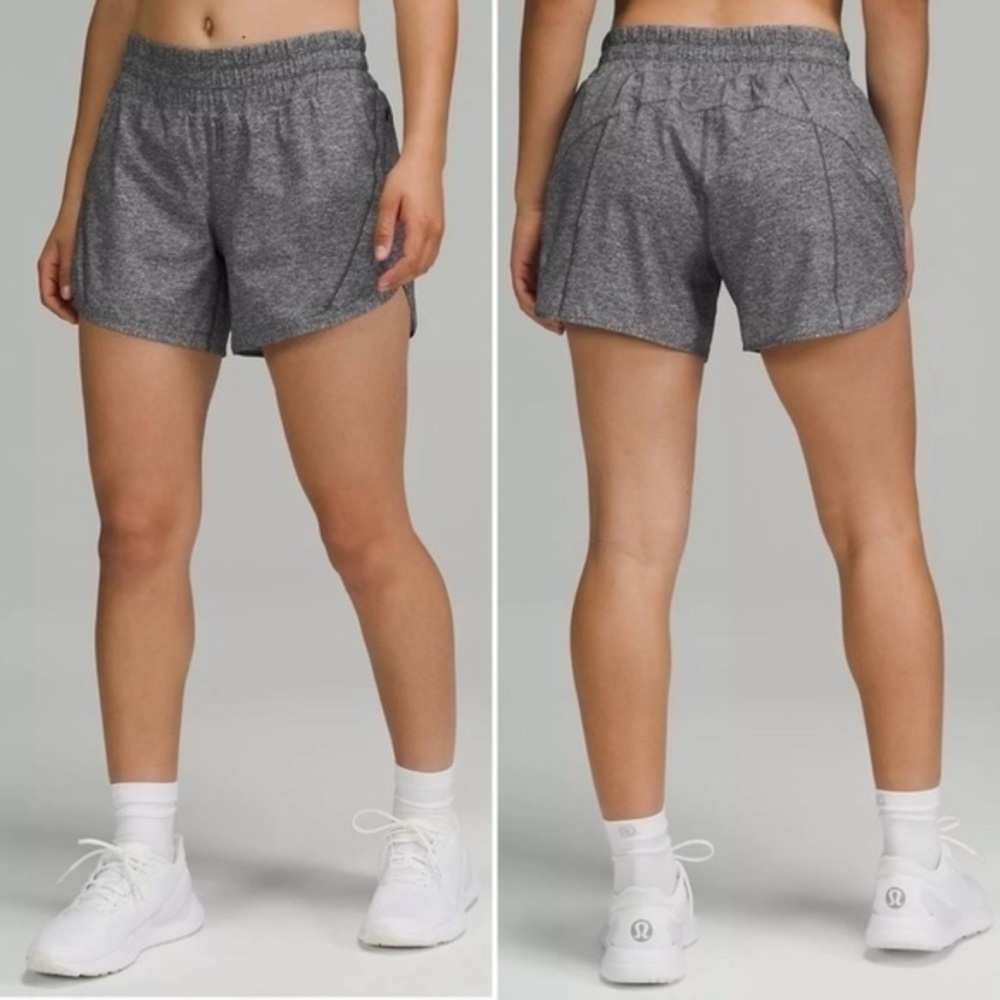 Lululemon Tracker Short V *4" Heather Lux Multi Black Size 4